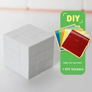 Mini <span class=keywords><strong>Cubo</strong></span> Mágico 3x3 DIY - Unisex, Edades 0-24 Meses, <span class=keywords><strong>Cubo</strong></span> en Blanco, Pegatinas <span class=keywords><strong>de</strong></span> Colores, Película Personalizable, Rompecabezas <span class=keywords><strong>de</strong></span> ABS para Aliviar el Estrés - Product Image 6