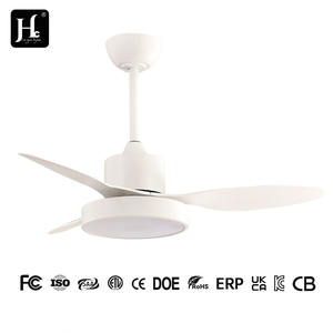 Contemporary Minimalist Style Multicolor Optional Wall Control 3 ABS Blades <b>LED</b> AC Motor 6-Speed Dimmable <b>Ceiling</b> <b>Fan</b> Light - Product Image 4