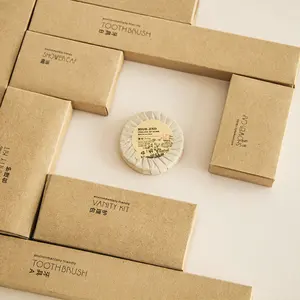 Vente en gros de fournitures d'hôtel brosses à dents jetables et dentifrice paille à poils souples boîte entière bonne affaire <span class=keywords><strong>pour</strong></span> les commodités - Product Image 2