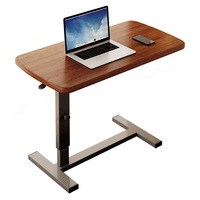 Table d'appoint pliable OEM pour ordinateur, réglable en hauteur, avec base stable en forme de H, plateau mobile pour lecture, ordinateur portable et divertissement