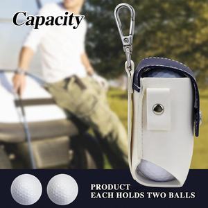 กระเป๋าใส่ลูกกอล์ฟหนังแบบใหม่ กระเป๋าเก็บของขนาดเล็กแบบพกพา ที่ใส่ลูกกอล์ฟแบบคาดเอวพร้อมที่ใส่ที  กระเป๋าคาดเข็มขัดพร้อมคลิป - Product Image 6