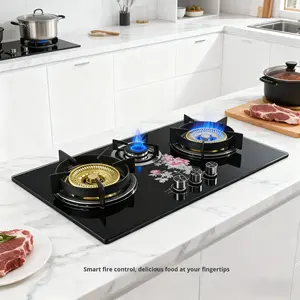 เตาแก๊สแบบฝัง 3 หัว ยี่ห้อซีคิงคอง ราคาโรงงาน ขายส่ง รับสั่งทำพิเศษ กระจกนิรภัย ทำความสะอาดง่าย ใช้งานแม่นยำ เหมาะสำหรับใช้ในครัวเรือน - Product Image 1