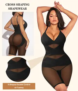 Shaper per tutto il corpo per le donne Tummy Control Shapewear Body canotta con scollo a V reggiseno Body Butt Lifter coscia più sottile