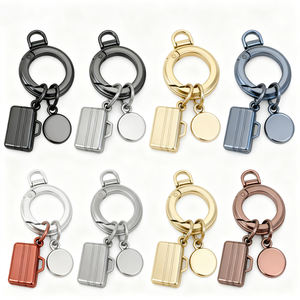 Toptan Changqin DL7234 Metal anahtarlık anahtarlık düzensiz dikdörtgen şekil kolye Engravable - Product Image 4