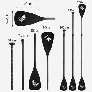 Koetsu Carbon Fiber Paddle 230 Cm Adjustable Portable For Sup Kayak Dual Use - Product Image 1