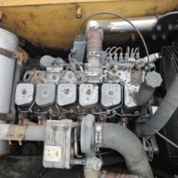 Excavatrice sur pneus Hyundai R210W-7, haute efficacité, forte puissance, équipement de construction d'occasion avec moteur à engrenages et pompe, 21 tonnes