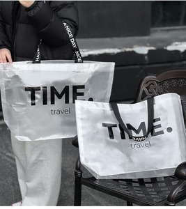 Heavy Duty Laminated PP Woven Tote <b>Bag</b> Transparent Waterproof Grocery Shopping Carry Tote <b>Bag</b> - Product Image 6