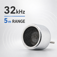 Transducteur ultrasonique compact 32 kHz pour systèmes de sécurité, capteur ultrasonique grand angle avec une portée de détection de 5 m