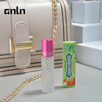 Flacon Roll-on en Verre pour Parfum 10ml Transparent Portable Mat Sérigraphié Échantillon Gratuit avec Bouchon Coloré – Offre Spéciale