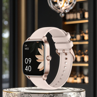 Reloj inteligente de moda para hombres y mujeres, llamadas BT y asistente de voz, monitoreo de salud y estado físico, compatibilidad con IOS, función de correo electrónico AI