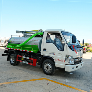Camion d'assainissement à transmission manuelle 3-6 m³ de fabrication chinoise, utilisé avec un nettoyeur de canalisations à jet sous vide et un réservoir d'aspiration - Product Image 5