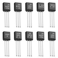 100/220pcs Transistor Kit BC327 BC337 2N2222 2N2907 2N3904 2N3906 S8050 S8550 A1015 C1815 PNP/NPN 10 Values TO-92 Assortment Set