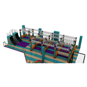 Trampolín de interior opular para niños, equipo de entrenamiento ninja Warrior, con rickety - Product Image 3