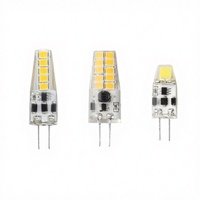 Luminaire en silicone G4 à intensité variable AC/DC12-24V 2.5W, 2700K/4100K/6000K, sans scintillement, pour hôtels, certifié CE, garantie 2 ans