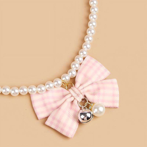 Collana per Cani con Ciondolo Osseo in Strass e Perle, Motivo Animale, Taglia Grande <span class=keywords><strong>L</strong></span>, Gioielli di Moda per Animali Domestici - Product Image 4