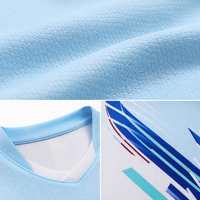Chemises de sport respirantes et à séchage rapide en nylon et élasthanne pour femmes, avec logo personnalisé, pour badminton, volley-ball et tennis de table, fabriquées en Chine.