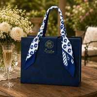 Boîte cadeau de mariage personnalisée avec ruban en satin, boîte cadeau estampillée pour demoiselle d'honneur, boîte cadeau de voyage, boîte de demande en mariage pour la mariée et les demoiselles d'honneur