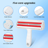 Rouleau brosse réutilisable personnalisé pour enlever les poils d'animaux, auto-nettoyant, pour chiens, chats et vêtements à la maison