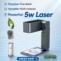 Machine de gravure laser Z3 5W de haute qualité, pliable, portable, bonne compression, pour papier, bois, plastique