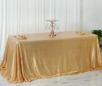 Nappe à paillettes de luxe nappe carrée en or pour couverture de Table de fête d'anniversaire de mariage