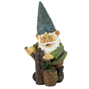 Resin Hand Painted Biker <strong>Gnome</strong> in Leather Statue <strong>for</strong> <strong>Sale</strong> - Product Image 4