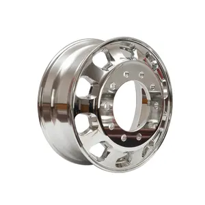 22.5X8 25 Paduan Aluminium Truk Roda/Roda American Fashion Speedline Desain Dua Sisi Polishing dan Ventilasi Polishing