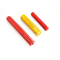 Ressort de compression industriel à charge lourde de type bobine standard américain 65Mn, moule rouge pour matrice d'emboutissage progressif OEM JIS 55 lb