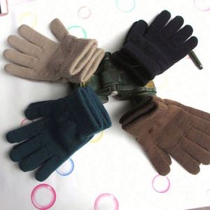1Pair Winter Warm <b>Knitted</b> Full Finger <b>Gloves</b> Men Women Elastic Striped Acrylic/Cotton Ski Daily Thick Outdoor Cycling Driving - Product Image 3