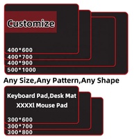 Tapis de souris de bureau XS-3XL blanc de taille personnalisée OEM tapis de souris de sublimation imprimé de LOGO personnalisé pour le bureau ou la maison produits en stock