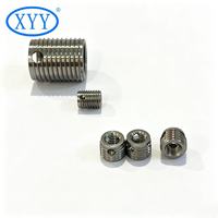Low Magnetism TA2 Titanium Three Hole Self-tapping Thread Sleeve 307/308 Custom ODM for Medical Plastic Housings
