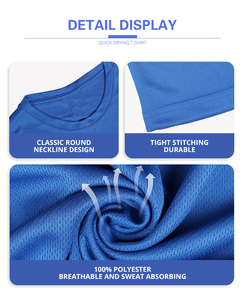 Tùy Chỉnh Unisex Nhanh Chóng-Khô 100% <span class=keywords><strong>Polyester</strong></span> Polo Cho Thể Thao Ngoài Trời Đào Tạo Người Đàn Ông Của Đào Tạo Khuyến Mại T-Shirt - Product Image 6