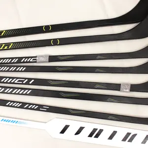 Bâton de hockey sur glace personnalisé en fibre de carbone super léger 375g/395g/420g/450g 100% en carbone