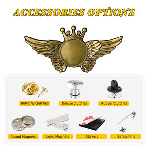 Pin <span class=keywords><strong>de</strong></span> Solapa Personalizado <span class=keywords><strong>de</strong></span> Metal Electrochapado, Clásico, Vintage, Retro, Grabado, <span class=keywords><strong>Hueco</strong></span>, Emblema, Broche, Insignia, <span class=keywords><strong>de</strong></span> Gran Marca, Fábrica Autorizada - Product Image 2