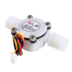 Débitmètre haute précision S402, turbine à aubes en POM de qualité alimentaire, capteur de débit 1/4 avec écrous 0,3-5 LPM pour eau potable - Product Image 1