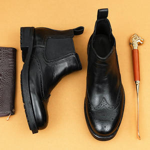 Botas de Tobillo de Cuero Genuino 2025 para Hombre, Lavables, Hechas a Mano con Tecnología Goodyear, Estilo Retro, Amekaki, con Cordones - Product Image 4