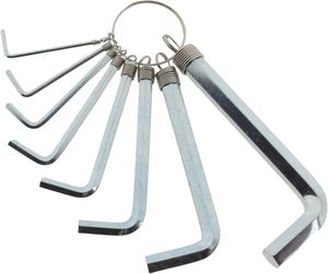 8 pezzi 10 pezzi Set di chiavi esagonali 1.5-10mm chiave chiave L chiave chiave cacciavite con portachiavi anello durevole Cr-V DIY per la riparazione della bicicletta - Product Image 5