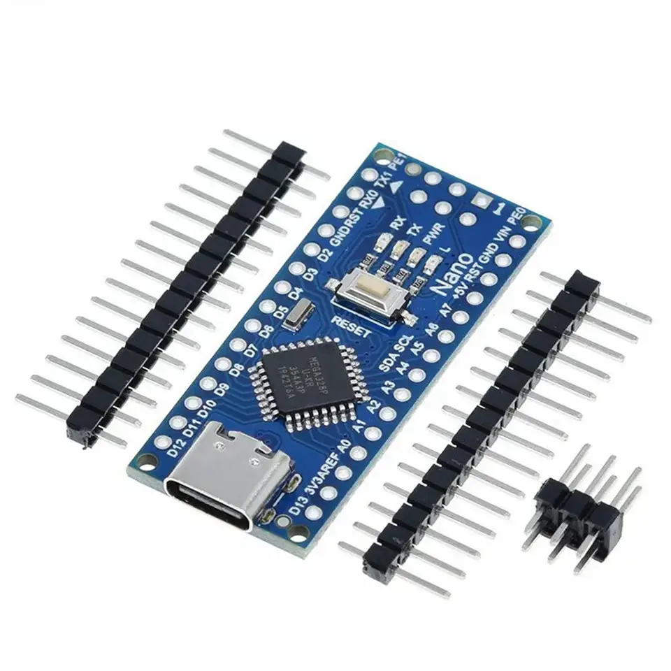 NANO V3.0 CH340 papan pengembangan versi ditingkatkan dengan antarmuka TYPE-C modul USB ATMEGA328P