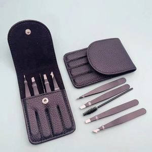 Precision Stainless Steel Eyebrow & Eyelash Tweezers 96 <b>Clip</b> Set with Pointed Tip Makeup Tools - Product Image 1