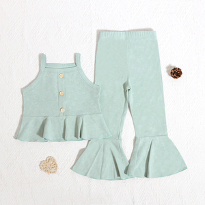 ที่กําหนดเองเย็บปักถักร้อยสาวเสื้อผ้าแขนสั้นฤดูใบไม้ผลิฤดูร้อนCool Terry <span class=keywords><strong>Batik</strong></span>ผ้าฝ้ายสีทึบชุดเด็กทารกเสื้อผ้า - Product Image 5