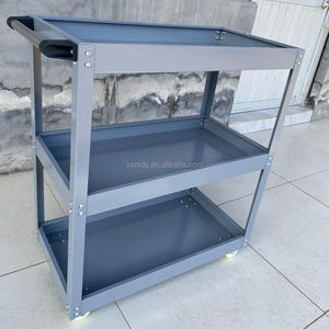 Chariot d'atelier mécanique à 3 niveaux avec roulettes, boîte à outils, étagères de garage pour le rangement d'accessoires de véhicules - Product Image 6