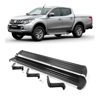 JOESHIER - Marchepieds latéraux en alliage d'aluminium de haute qualité, protection tout-terrain, ensemble complet pour Mitsubishi Triton L200
