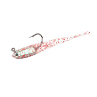Leurre souple artificiel en forme de poisson pour la pêche au bar, avec hameçon, crankbait biomimétique imprimé pour toute la colonne d'eau, pour lac, rivière, ruisseau
