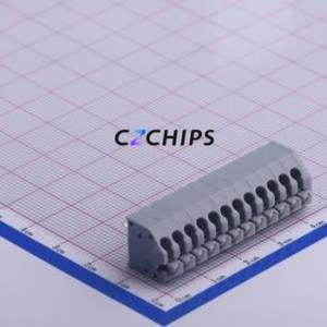 KF250-3.5-12P-1 Spring Terminal Block Through hole Component (THT),P=3.5mm Connector 3.5mm 12P 12 5A - Product Image 1