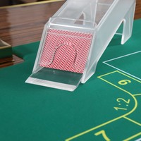 Table de jeu de Baccarat ovale de luxe moderne BBY-01, de qualité casino professionnelle, avec pieds en bois massif, bureau de jeu personnalisé avec tapis de jeu
