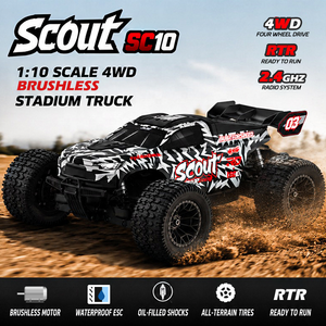JIUSI SC10, Camioneta Monstruo RC a Escala 1/10, 80KM/H, Alta Velocidad, 4x4, Control Remoto, Vehículo RC de Carreras de Grado Hobby para Niños - Product Image 1