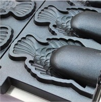 Gaufrier de poisson à bouche ouverte commercial Machine OEM ODMTaiyaki Machine à cône de gaufre de crème glacée avec machine de Taiyaki de crème glacée CE
