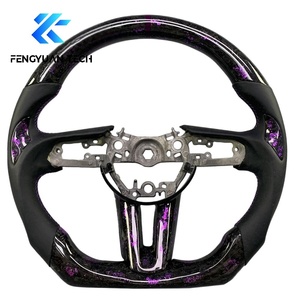 Volante Personalizado para Mazda 3 6 <span class=keywords><strong>CX3</strong></span> CX4 CX5 CX50 CX30 CX8 CX9 CX90 MX5 con Base Plana, Fibra de Carbono, Cuero y Alcántara 2017 - Product Image 4