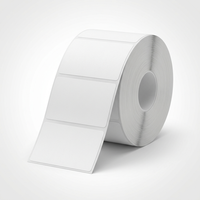 Rouleau d'étiquettes thermiques directes blanches 60x40mm - 400 autocollants imperméables pour codes-barres, idéal pour supermarchés et épiceries