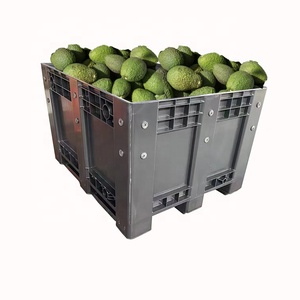 Tái sử dụng rắn unfoldable nhựa Pallet bin <span class=keywords><strong>container</strong></span> cho nông nghiệp rau quả tươi trái cây Giao thông vận tải - Product Image 1
