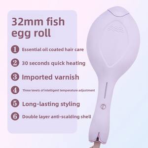 2025 vente chaude mignon conception oeuf rouleau cheveux <span class=keywords><strong>fer</strong></span> à friser ion négatif PTC chauffage électrique LCD lisseur de cheveux - Product Image 3